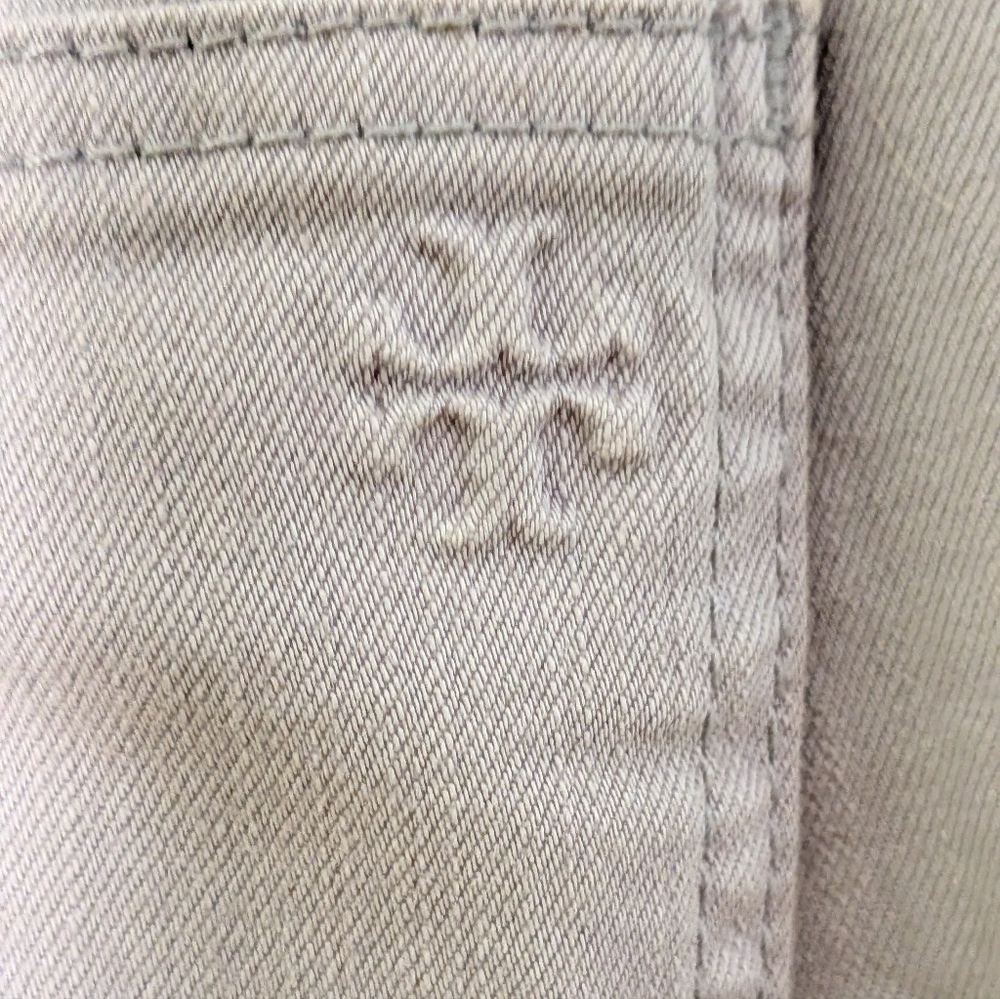 Tory Burch Grey Ankle Pants Button Hem Stretch Cotton Size 29 - Picture 5 of 6